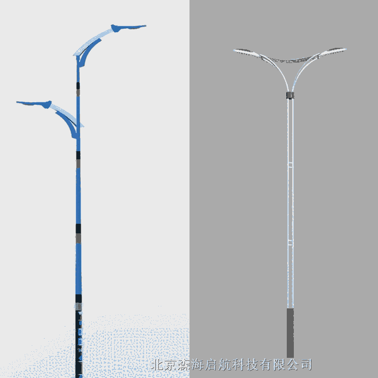 8米雙臂路燈 100W高光效LED照明燈具 工廠(chǎng)直銷(xiāo)價(jià)格